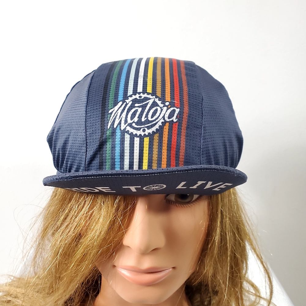 Maloja Blue and Gray Cap Ride To Live